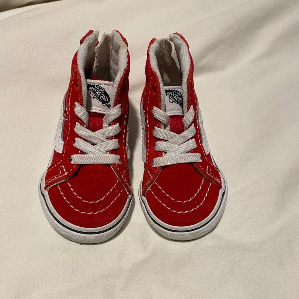 Red toddler Vans. Size 4.